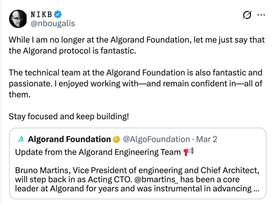 Algorand基金会：宏观不确定性裁员25%