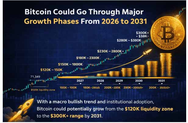 比特币价格预测（2026-2031）：未来趋势如何？下一个重大波动会是什么？